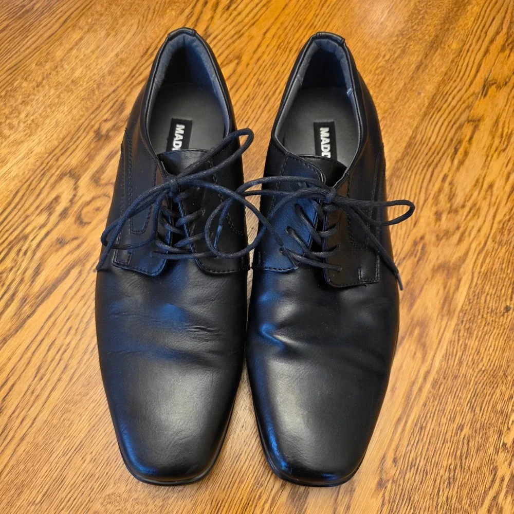 Madden Mens Black Lace Up Oxford Dress Shoes Formal Business‎ Size 9.5 Office